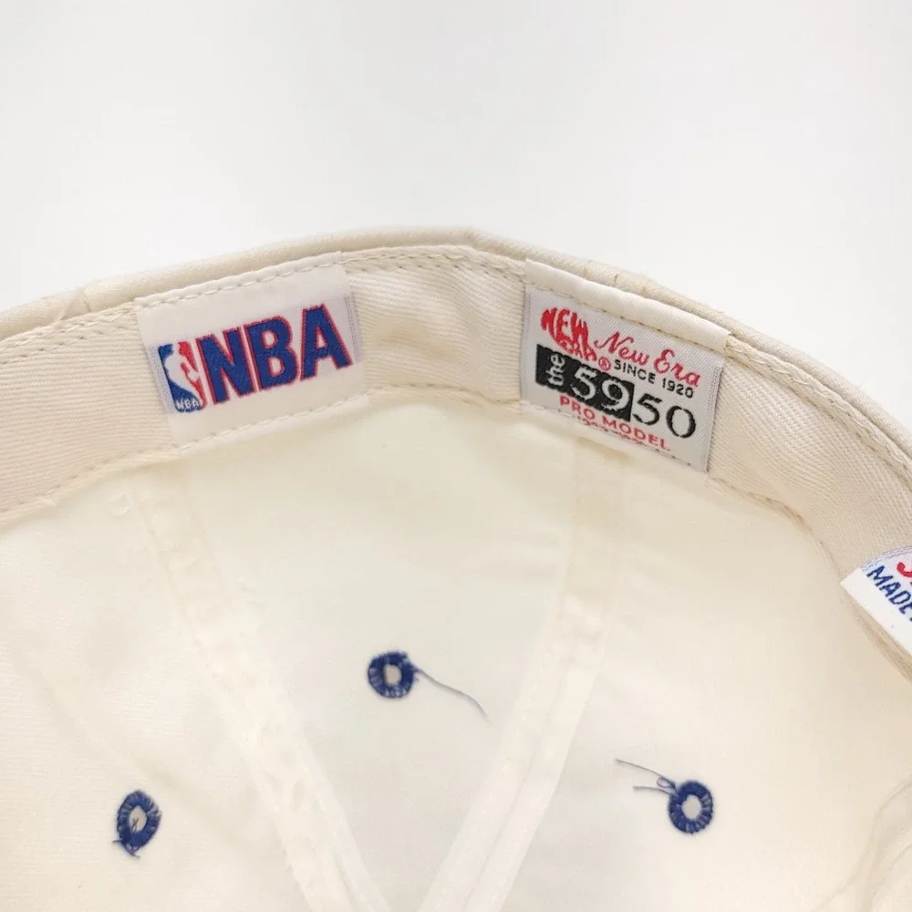 Philadelphia 76ers Hat Vintage New Era 5950 Pro Model Fitted Size 7 Wool‎ NBA